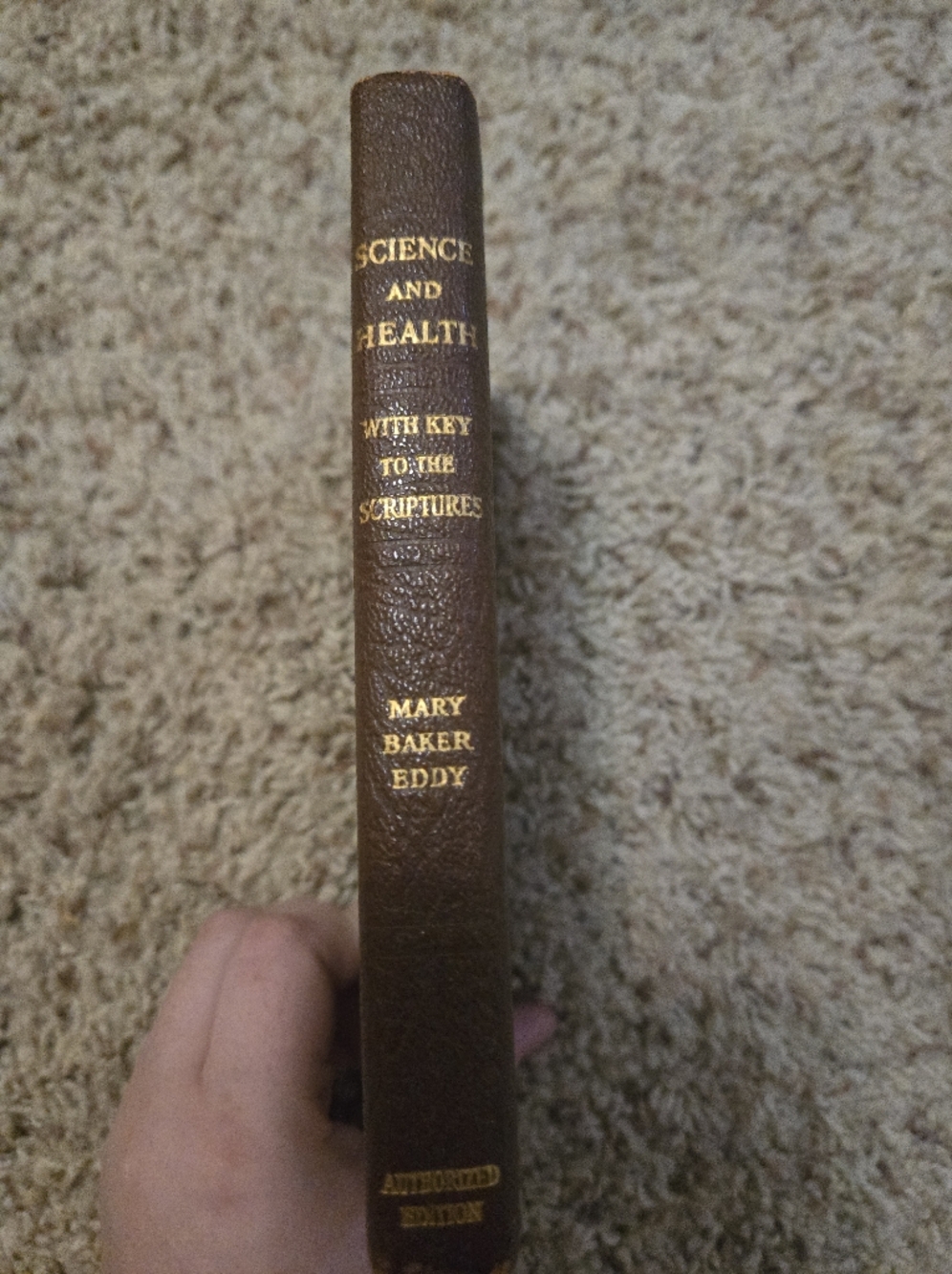 1934 Mary Baker Eddy - Science & Health: w/ Key To The Scriptures - leather
